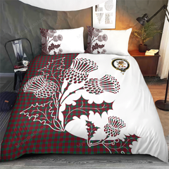 Fotheringham Tartan Crest Bedding Set - Thistle Style