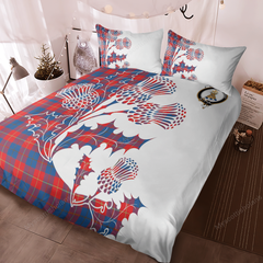 Galloway Tartan Crest Bedding Set - Thistle Style