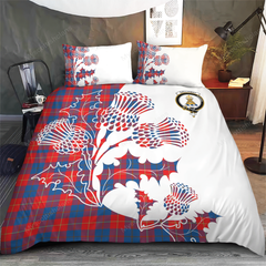 Galloway Tartan Crest Bedding Set - Thistle Style