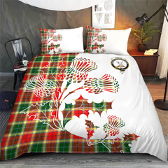 Gibson Tartan Crest Bedding Set - Thistle Style