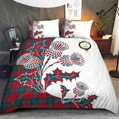 Lindsay Tartan Crest Bedding Set - Thistle Style