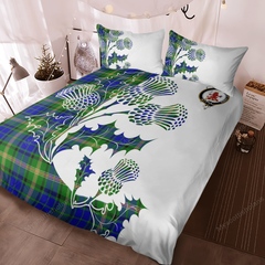 Maitland Tartan Crest Bedding Set - Thistle Style