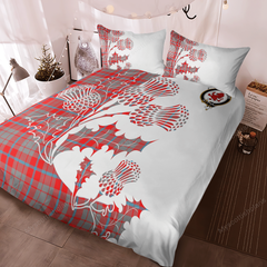 Moubray Tartan Crest Bedding Set - Thistle Style