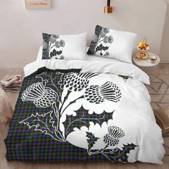 Murray (of Athole) Tartan Crest Bedding Set - Thistle Style