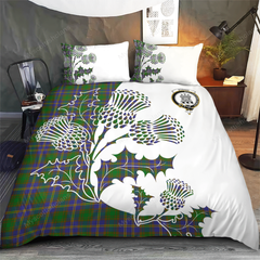 Strange (or Strang) Tartan Crest Bedding Set - Thistle Style