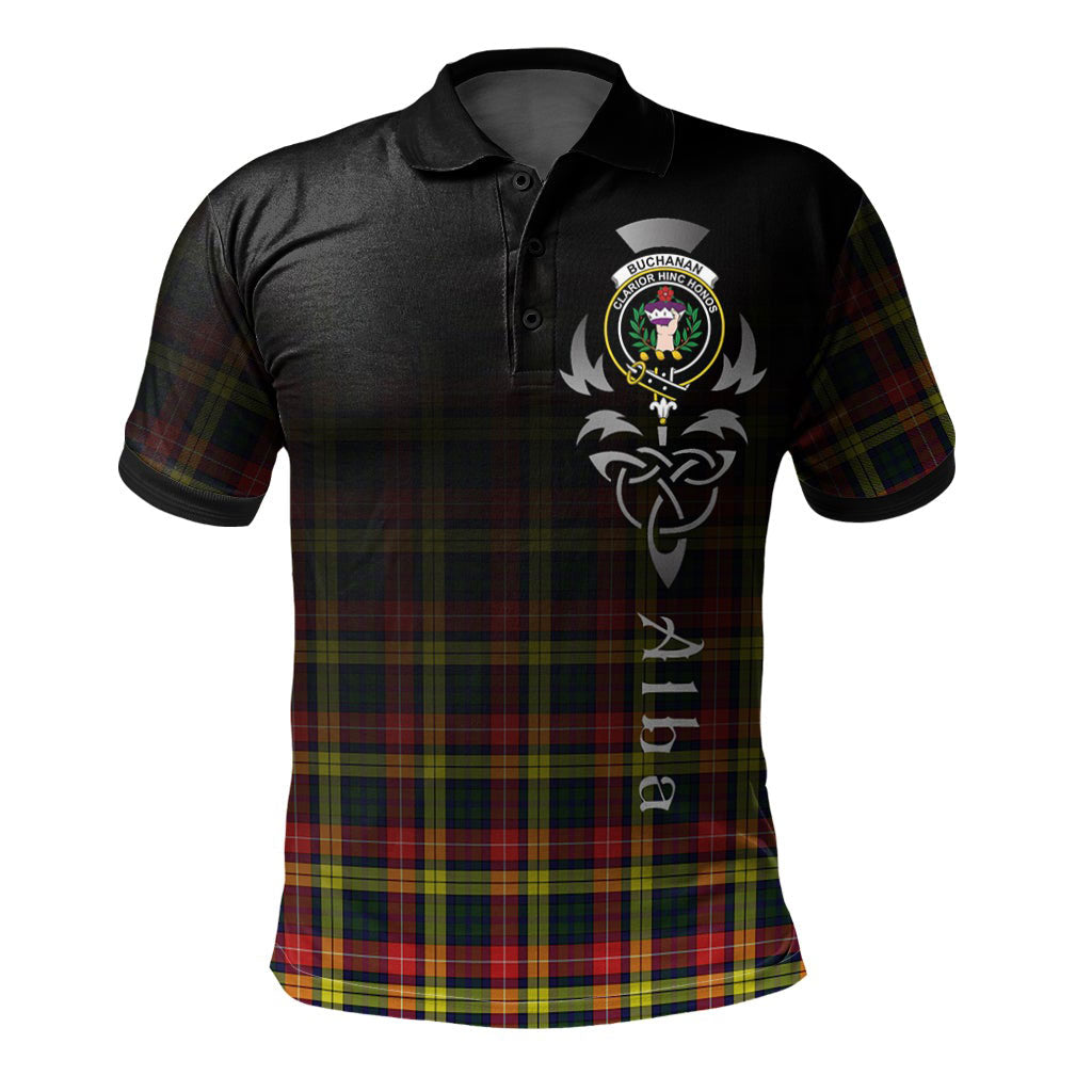 Buchanan Modern Tartan Polo Shirt - Alba Celtic Style