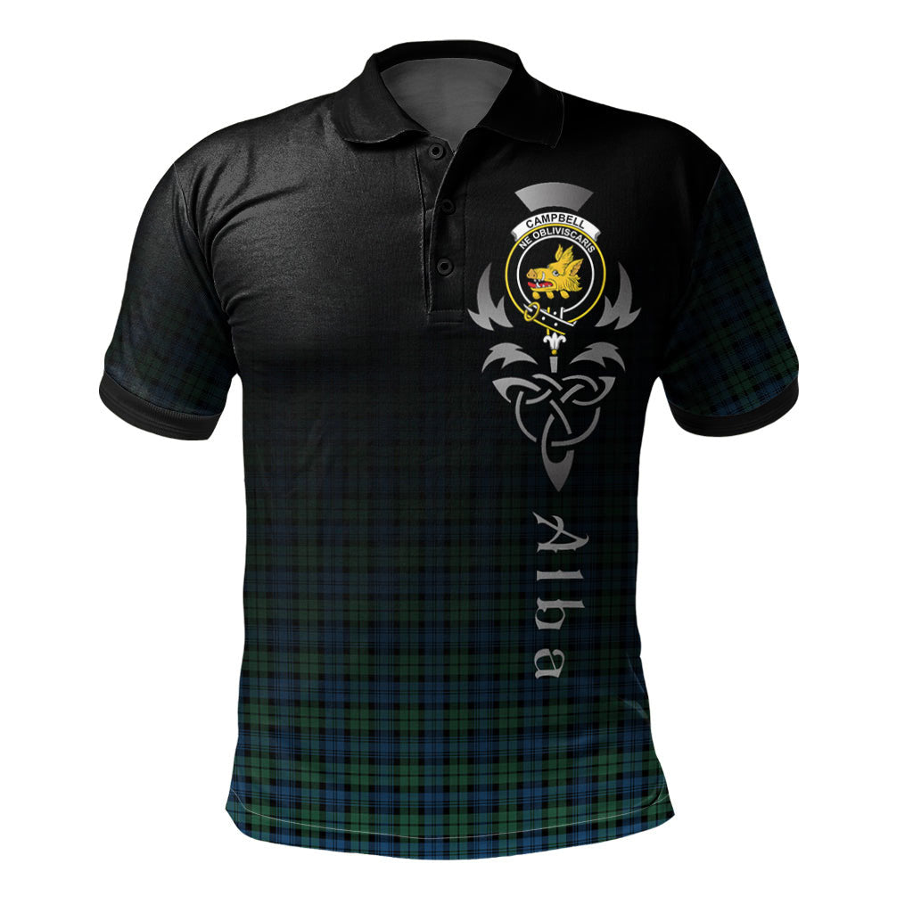 Campbell Ancient 02 Tartan Polo Shirt - Alba Celtic Style