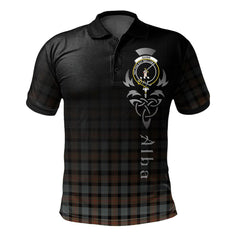 Gunn Weathered Tartan Polo Shirt - Alba Celtic Style