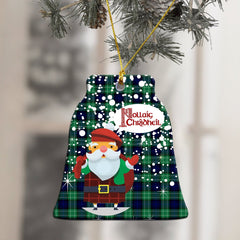 Abercrombie Tartan Christmas Ceramic Ornament - Santa Style