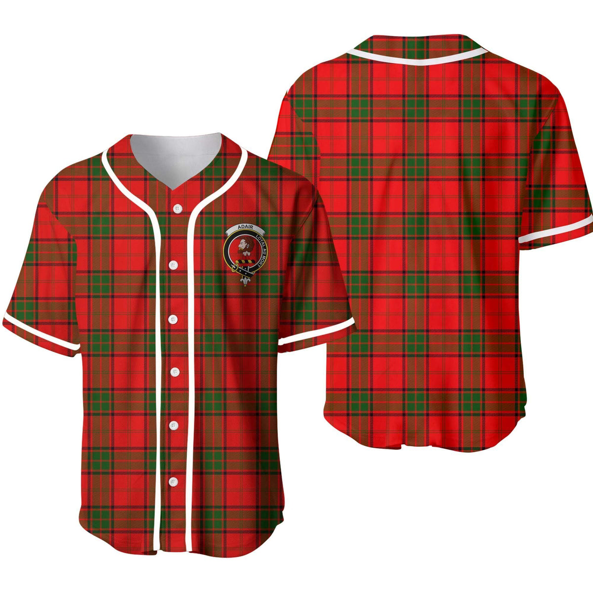 Adair Tartan Unisex Baseball Jersey