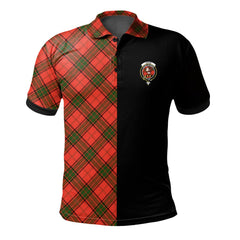 Adair Tartan Polo Shirt Half of Me - Cross Style