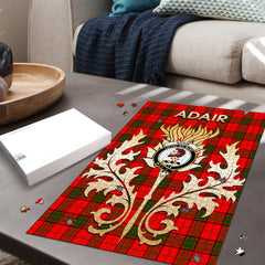 Adair Tartan Crest Thistle Jigsaw Puzzles