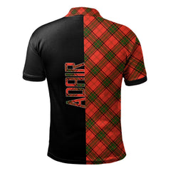 Adair Tartan Polo Shirt Half of Me - Cross Style