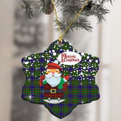 Adam Tartan Christmas Ceramic Ornament - Santa Style