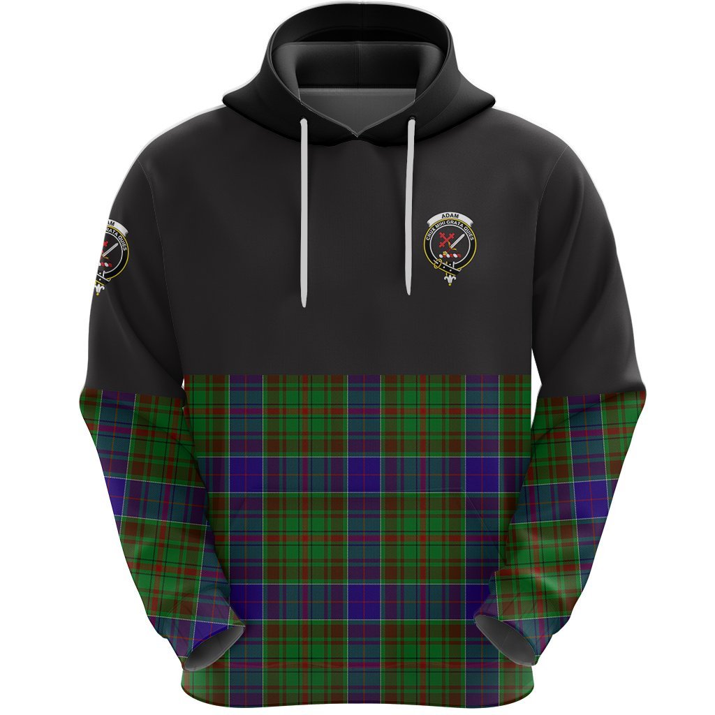 Adam Clan Half Of Tartan Hoodie