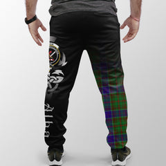 Adam Tartan Crest Jogger Sweatpants - Alba Celtic Style