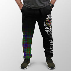 Adam Tartan Crest Jogger Sweatpants - Alba Celtic Style