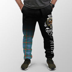 Agnew Ancient Tartan Crest Jogger Sweatpants - Alba Celtic Style