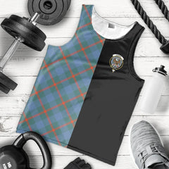 Agnew Ancient Tartan Crest Men's Tank Top - Cross Style