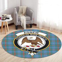 Agnew Ancient Tartan Crest Round Rug