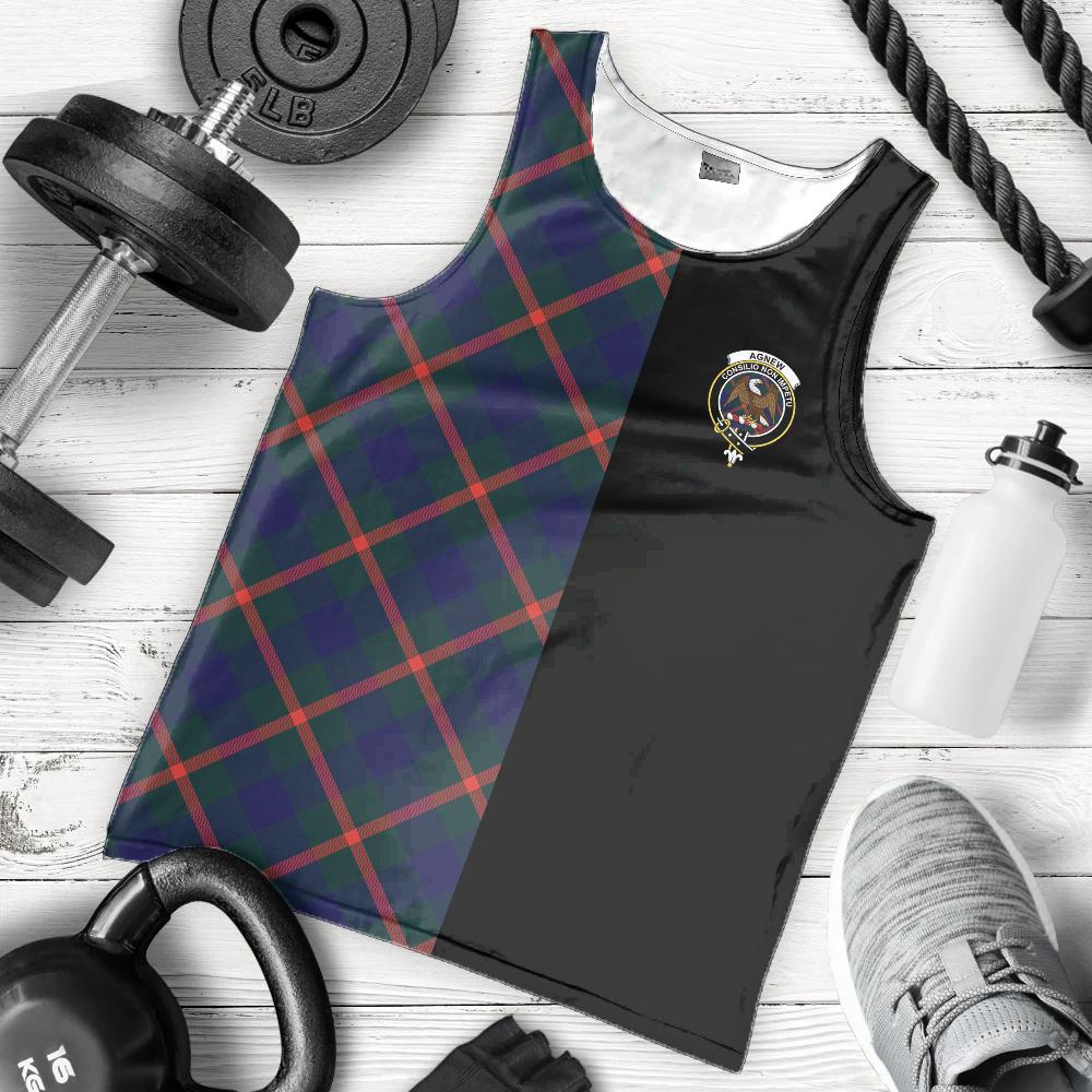 Agnew Modern Tartan Crest Men's Tank Top - Cross Style