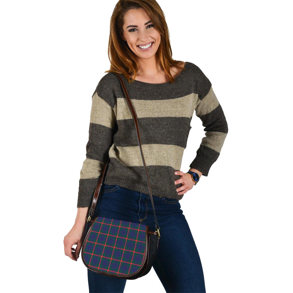 Agnew Modern Tartan Saddle Handbags