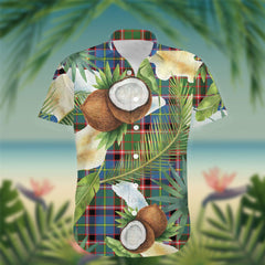 Aikenhead Tartan Hawaiian Shirt Hibiscus, Coconut, Parrot, Pineapple - Tropical Garden Shirt