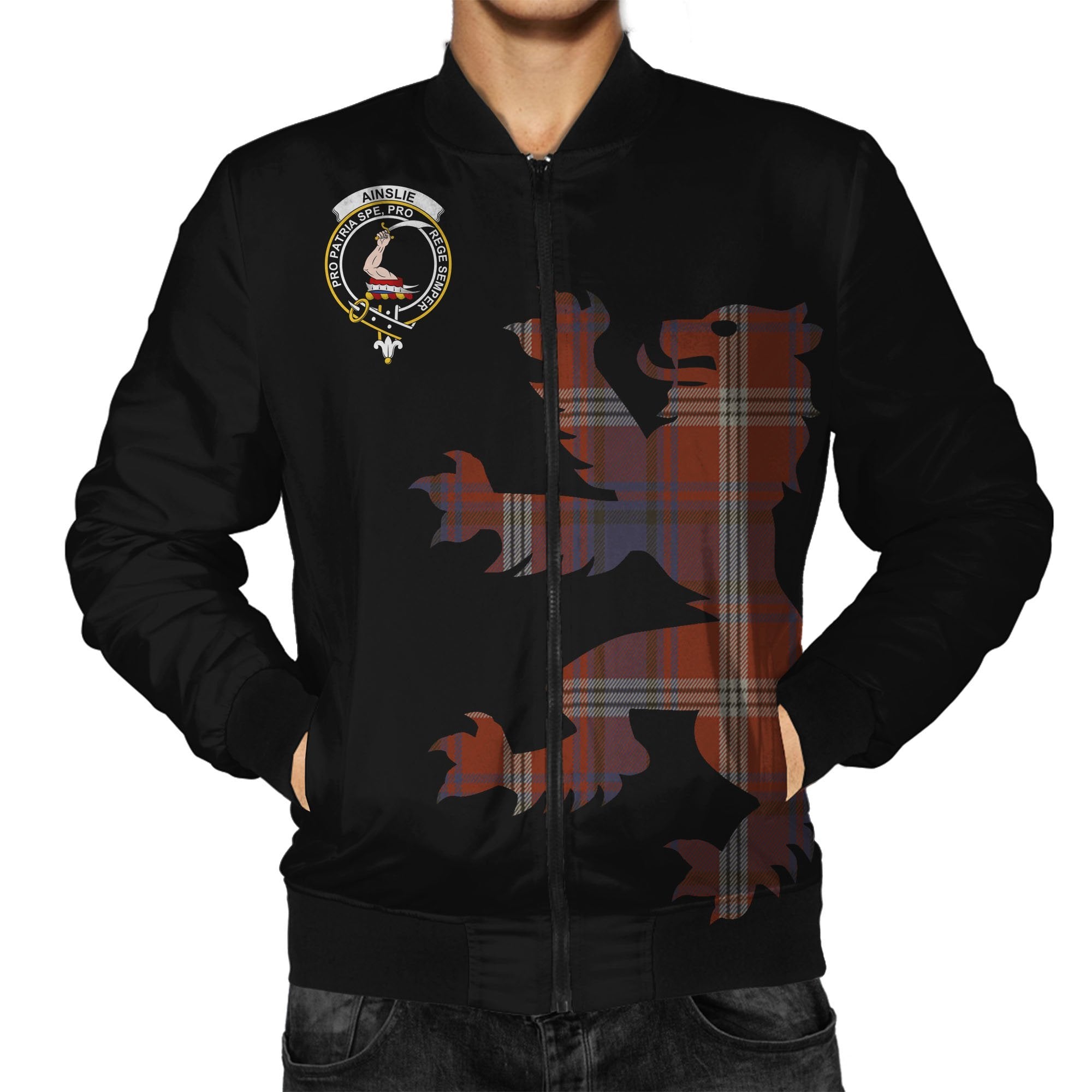 Ainslie Tartan Bomber Jacket Lion & Thistle