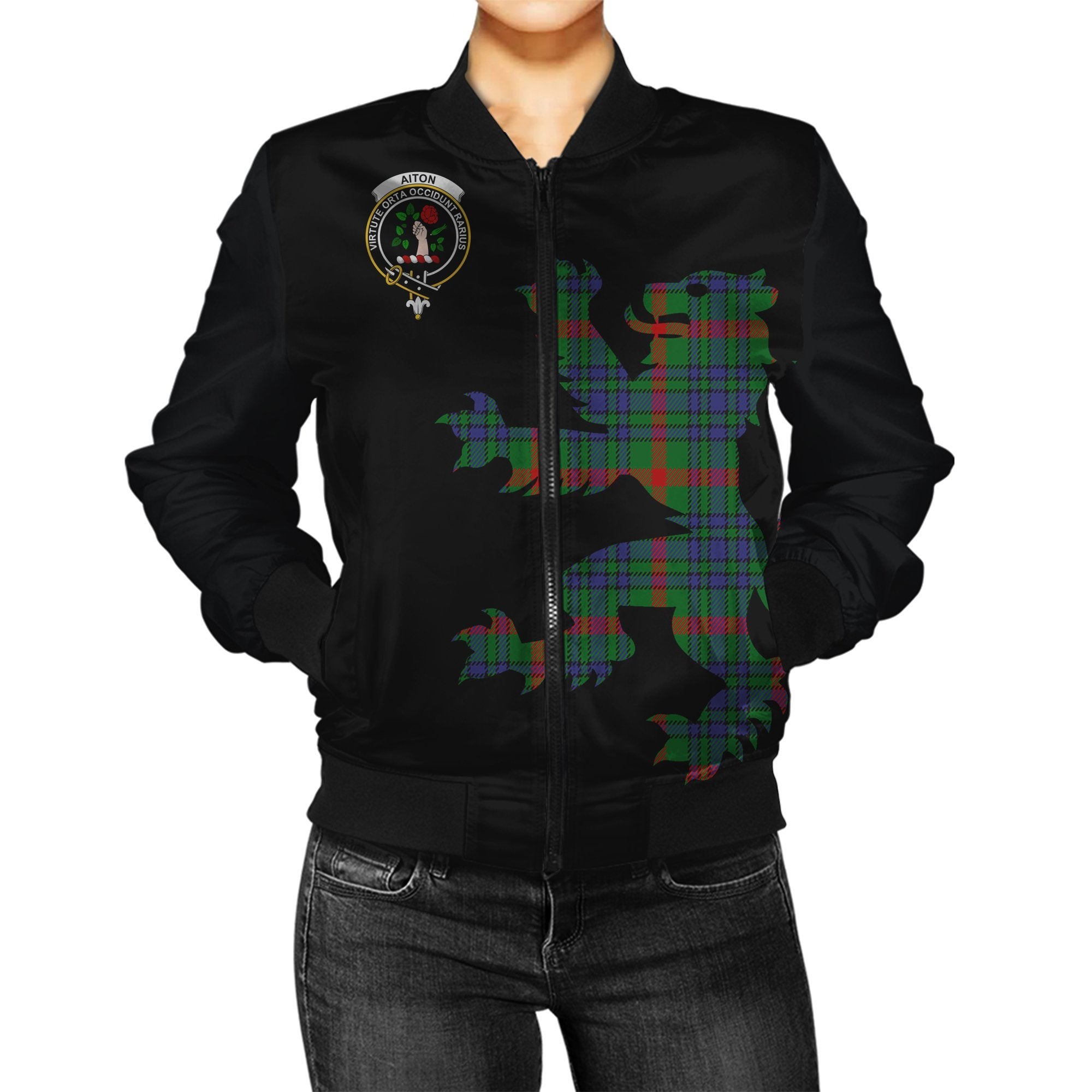 Aiton Tartan Bomber Jacket Lion & Thistle