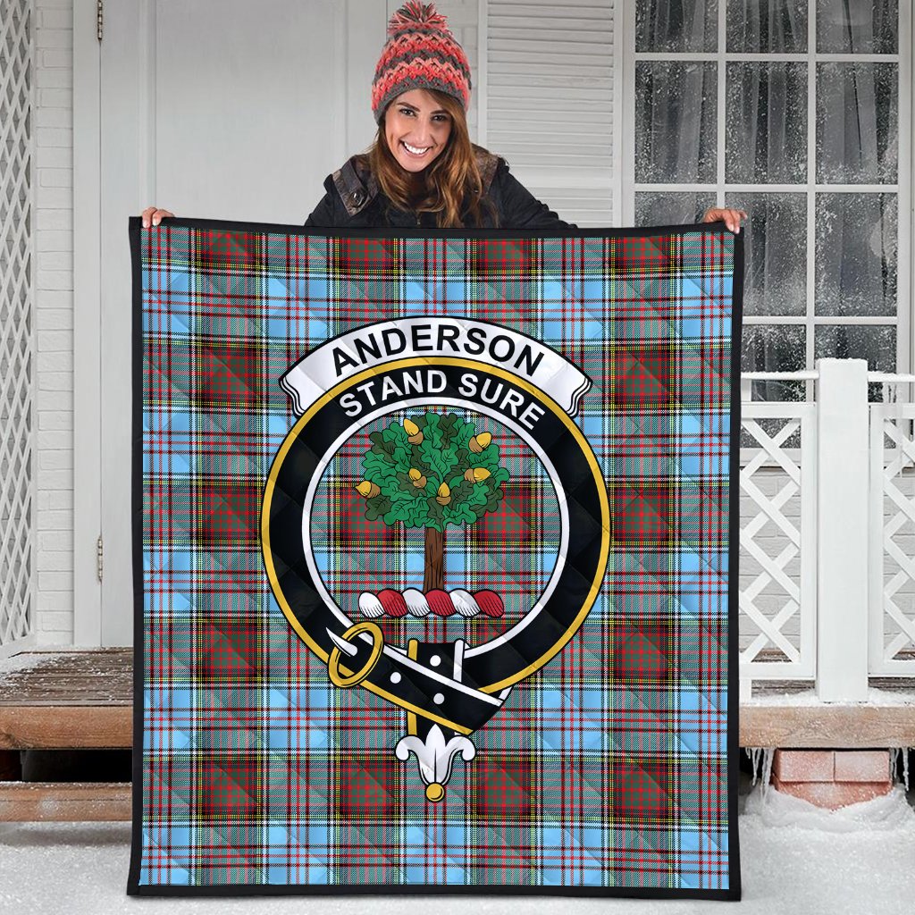 Anderson Ancient Tartan Crest Quilt