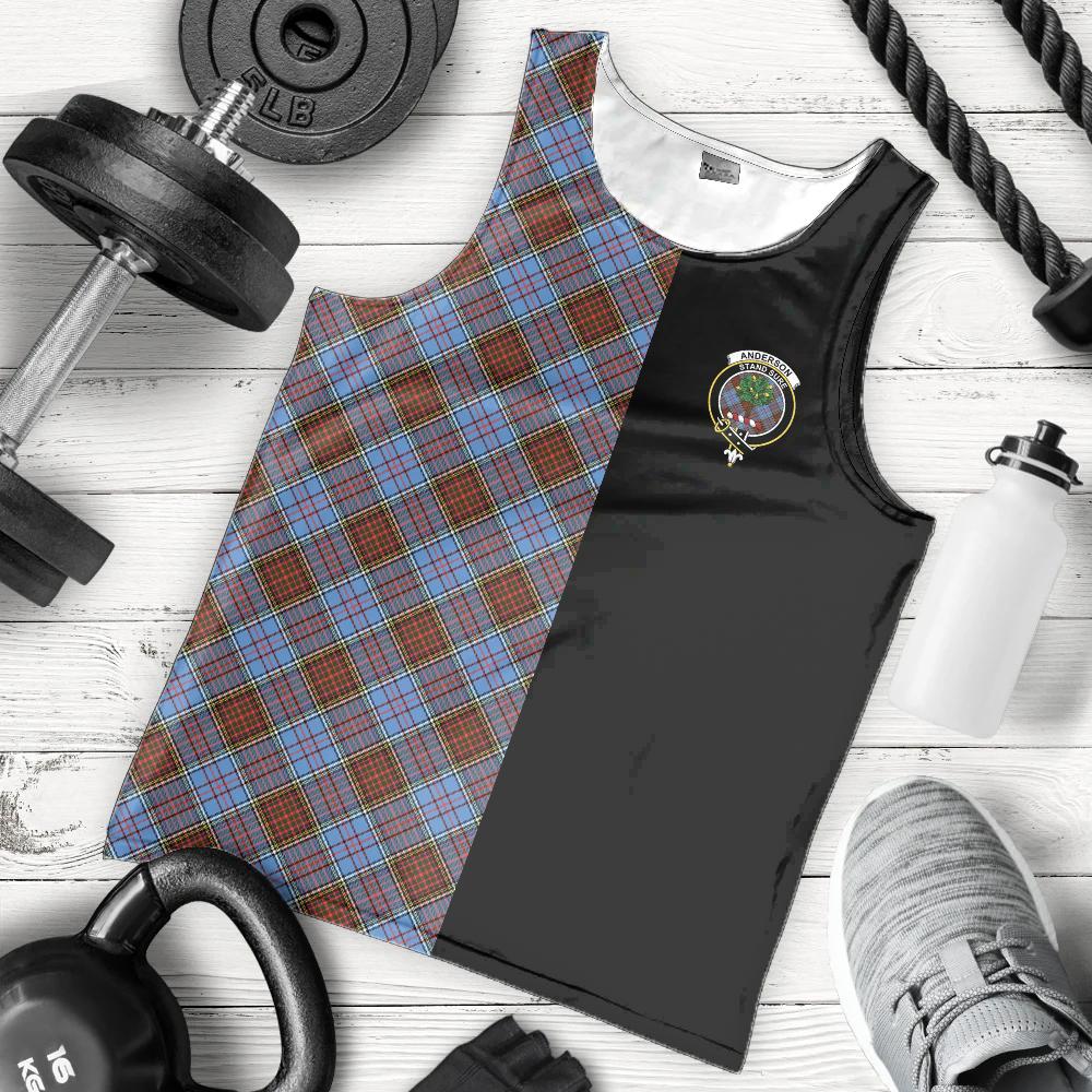 Anderson Modern Tartan Crest Men's Tank Top - Cross Style