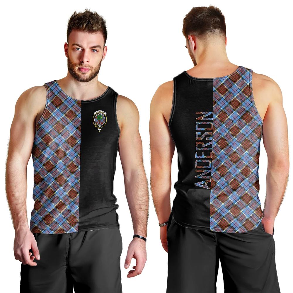 Anderson Modern Tartan Crest Men's Tank Top - Cross Style