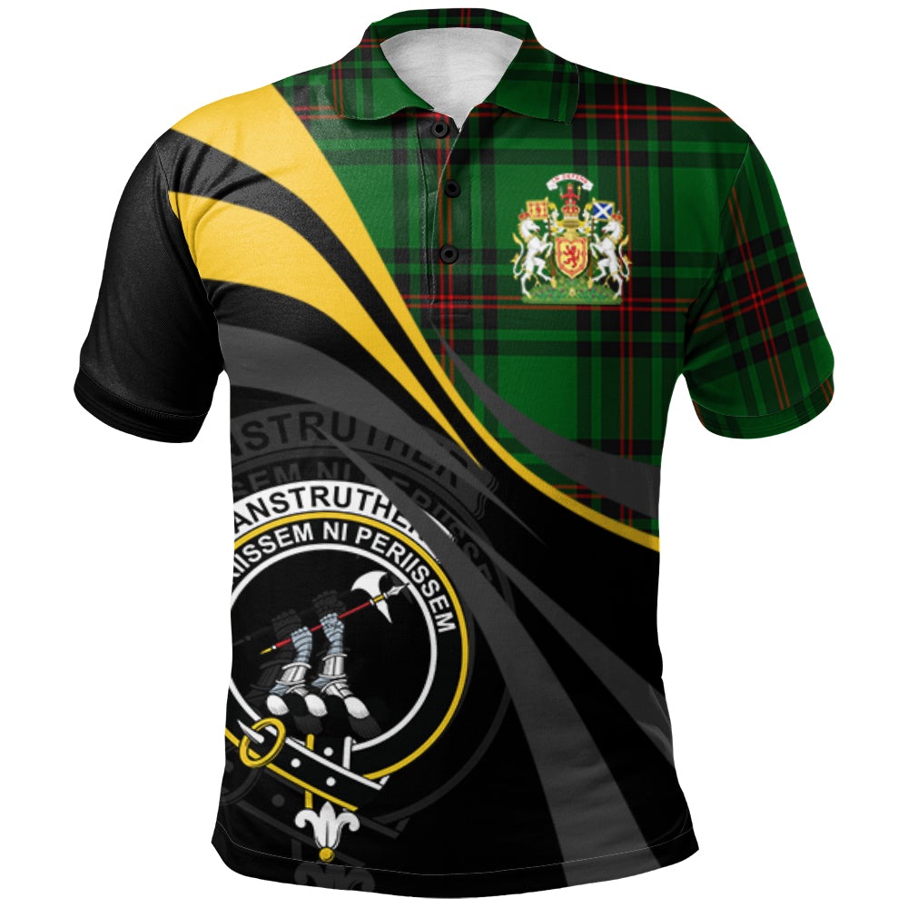 Anstruther Tartan Polo Shirt - Royal Coat Of Arms Style
