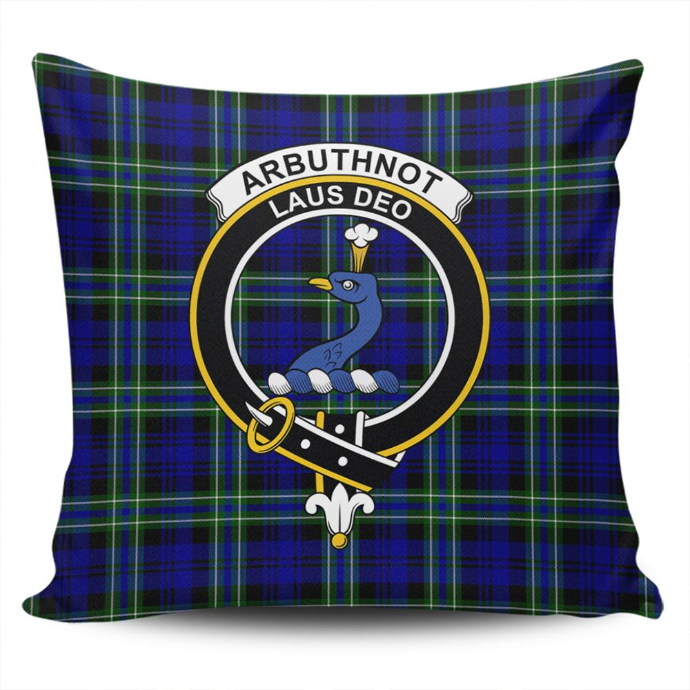 Scottish Arbuthnot Modern Tartan Crest Pillow Cover - Tartan Cushion Cover 1