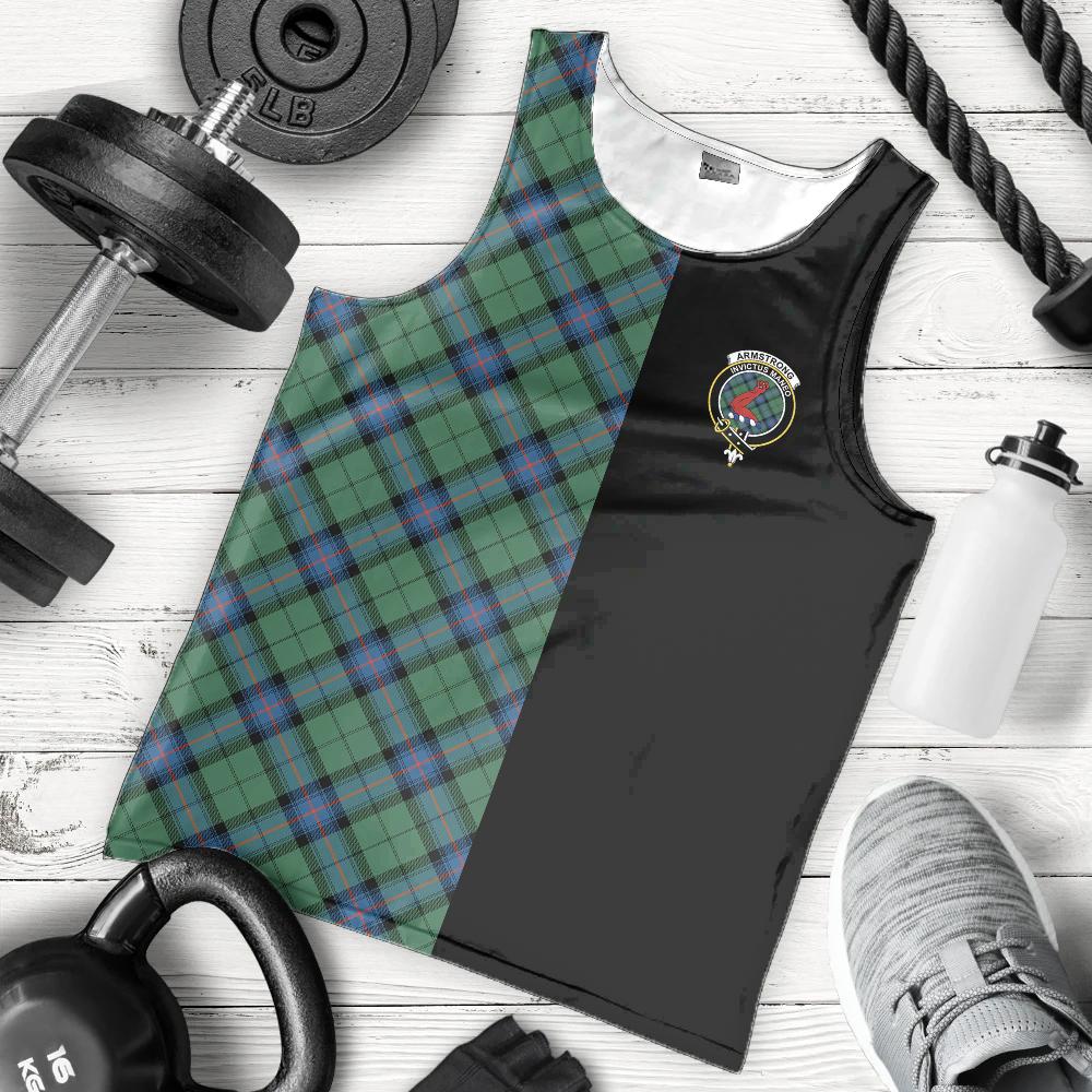 Armstrong Ancient Tartan Crest Men's Tank Top - Cross Style