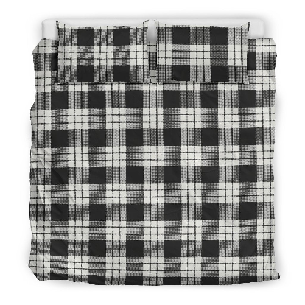 MacFarlane Black & White Ancient Tartan Bedding Set