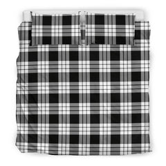 MacFarlane Black & White Tartan Bedding Set