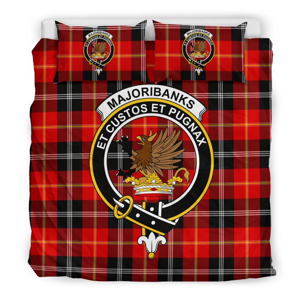 Majoribanks Family Tartan Crest Bedding Set