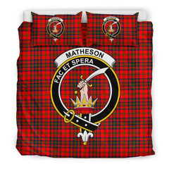 Matheson Family Tartan Crest Bedding Set