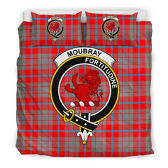 Moubray Family Tartan Crest Bedding Set