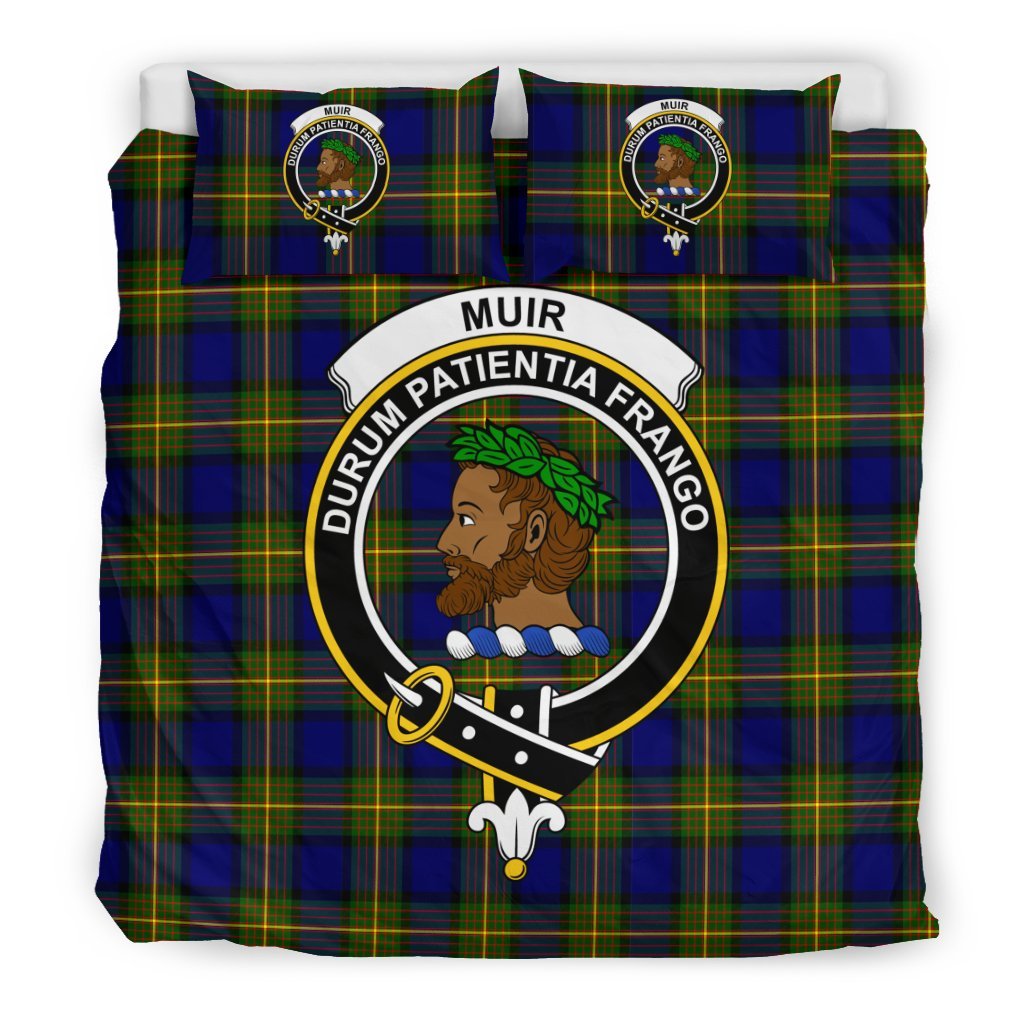 Muir Family Tartan Crest Bedding Set