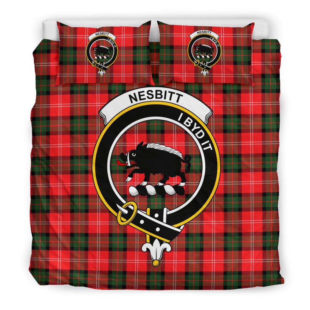 Nesbitt (Or Nisbet) Family Tartan Crest Bedding Set