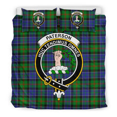 Paterson Family Tartan Crest Bedding Set