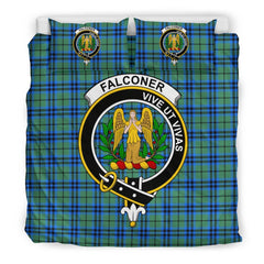 Falconer Family Tartan Crest Bedding Set