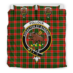 Pollock Family Tartan Crest Bedding Set