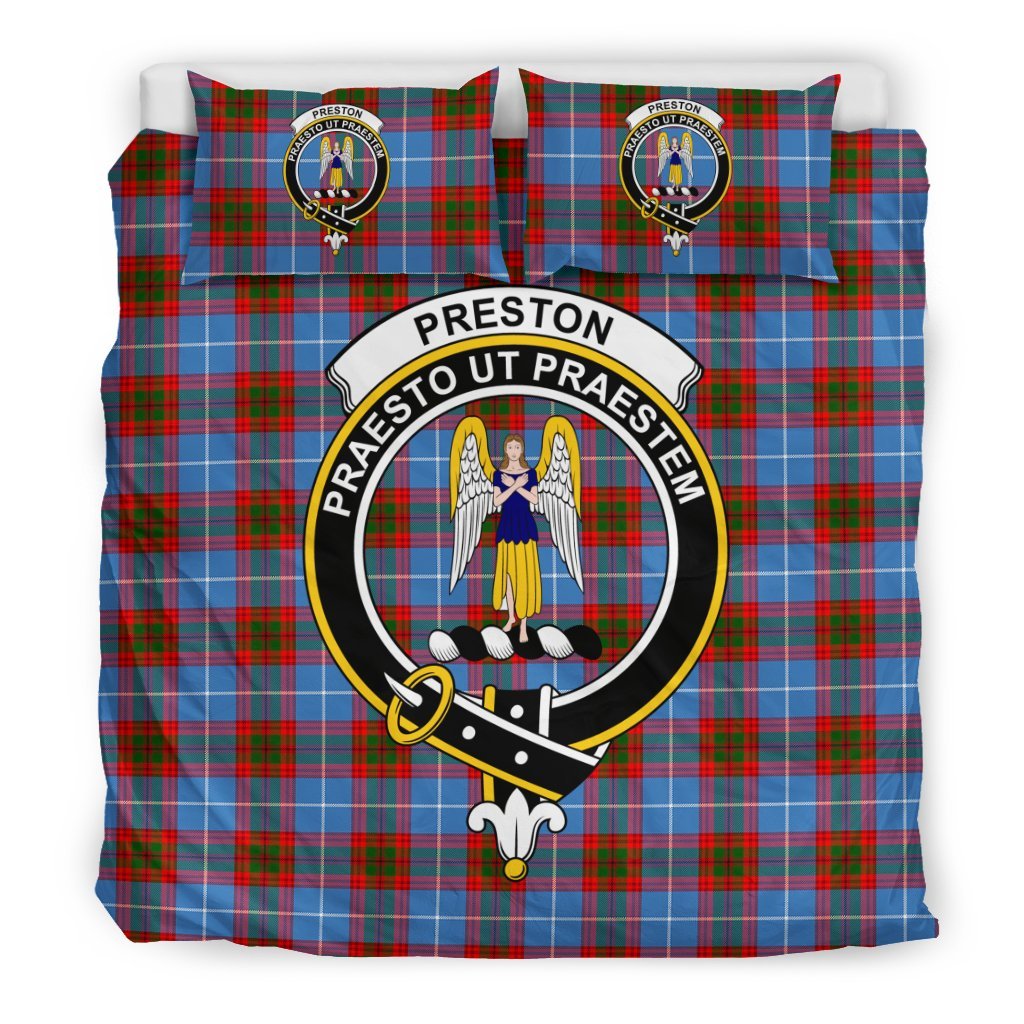 Preston Family Tartan Crest Bedding Set