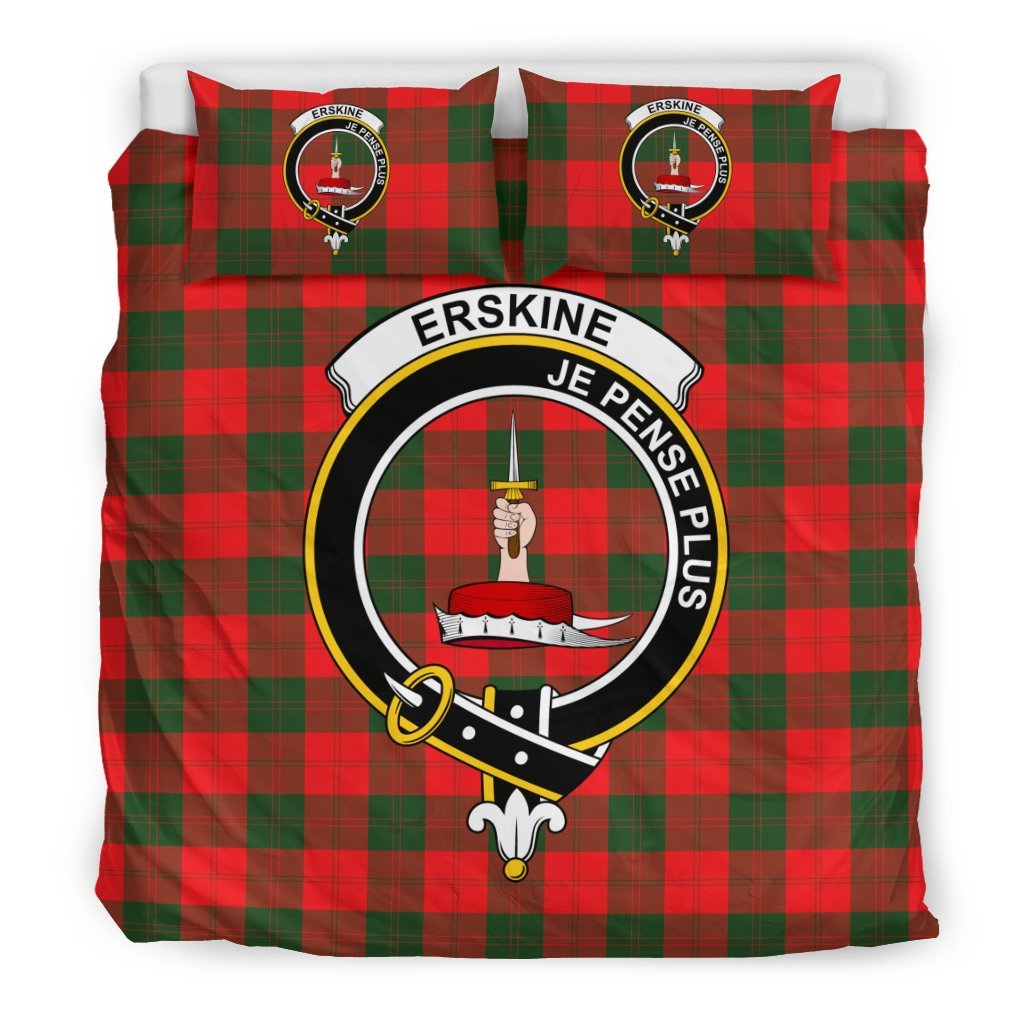 Erskine Family Tartan Crest Bedding Set