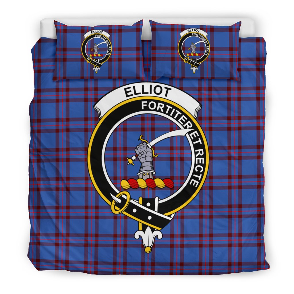 Elliot Modern Tartan Crest Bedding Set