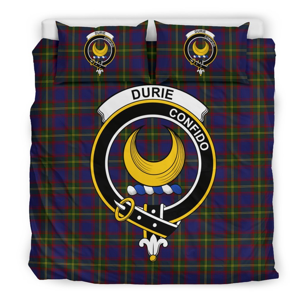 Durie Family Tartan Crest Bedding Set