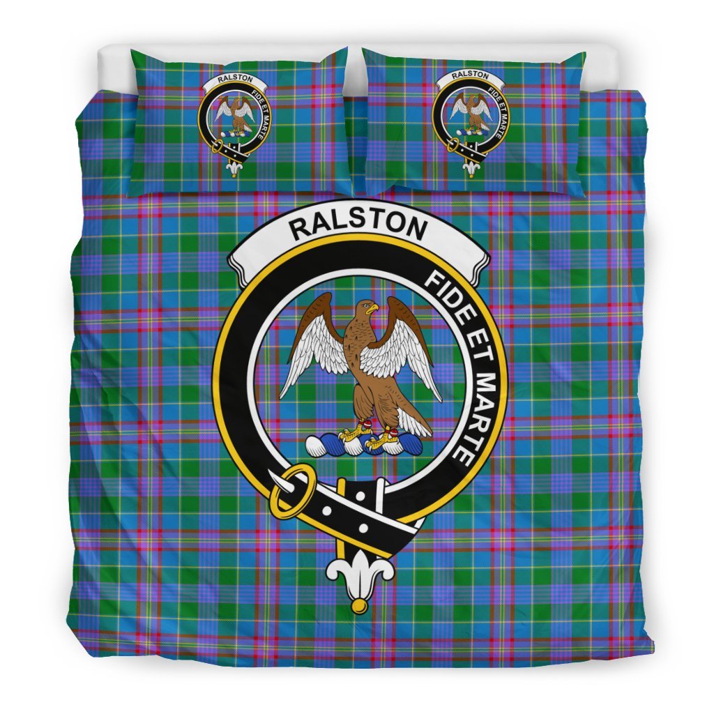 Ralston Family Tartan Crest Bedding Set